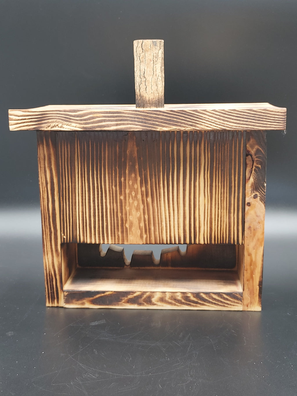 Rustic Wooden Pumpkin Luminary Lantern Fall Halloween Decor 10.5"