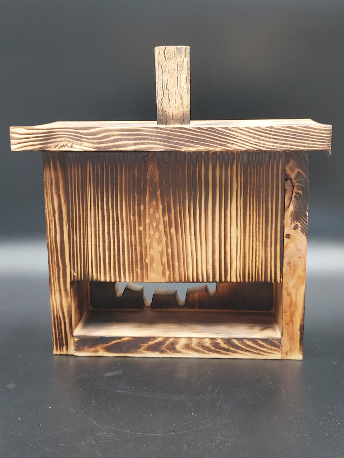 Rustic Wooden Pumpkin Luminary Lantern Fall Halloween Decor 10.5"