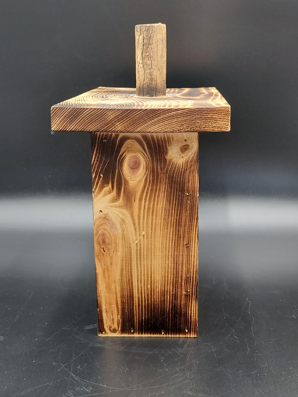 Rustic Wooden Pumpkin Luminary Lantern Fall Halloween Decor 10.5"