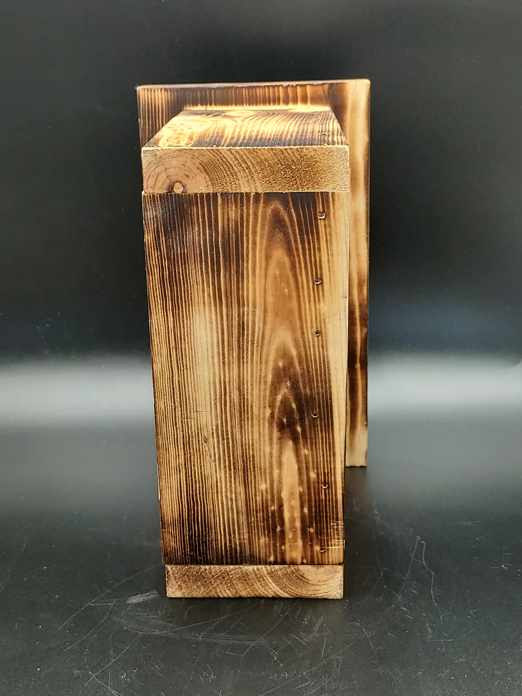 Rustic Wooden Pumpkin Luminary Lantern Fall Halloween Decor 10.5"