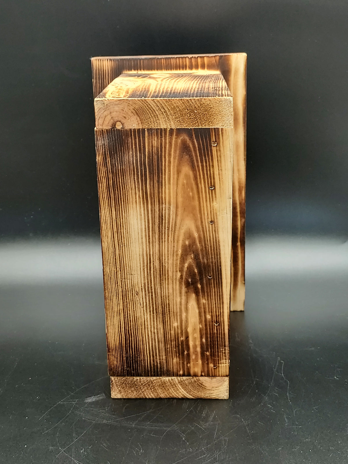 Rustic Wooden Pumpkin Luminary Lantern Fall Halloween Decor 10.5"