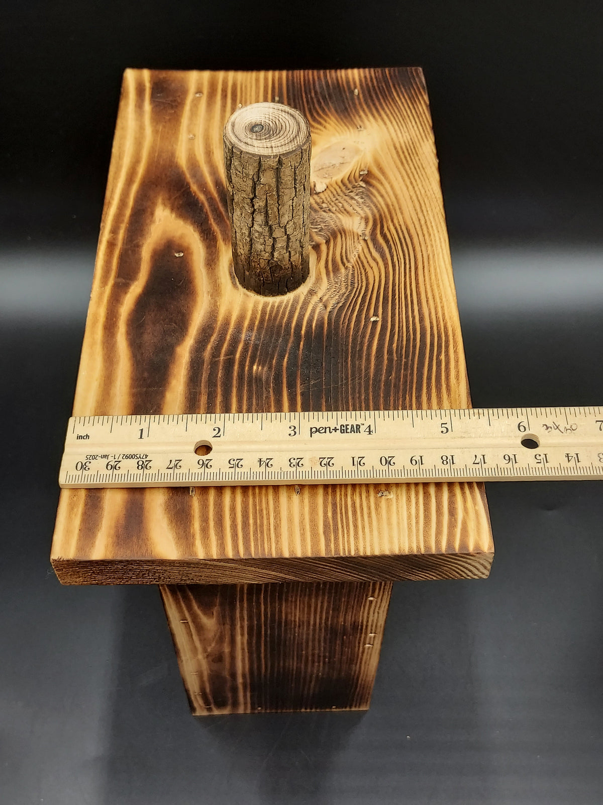 Rustic Wooden Pumpkin Luminary Lantern Fall Halloween Decor 10.5"